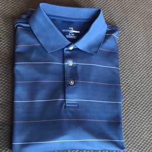 Gently worn. Men’s blue Striped polo. Size XL